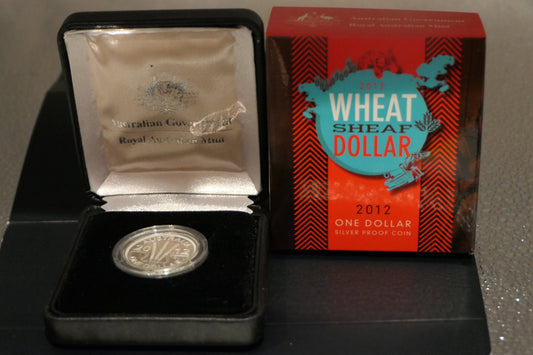 2012 Wheat Sheaf Dollar $1 Fine Silver Proof Coin — Royal Australian Mint front