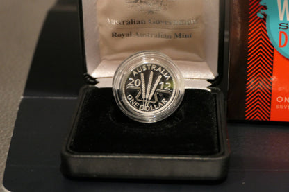 2012 Wheat Sheaf Dollar $1 Fine Silver Proof Coin — Royal Australian Mint reverse