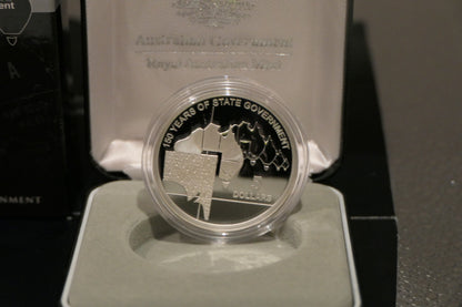 2007 South Australia 150 Years of State Government $5 Fine Silver Proof Coin — Royal Australian Mint reverse