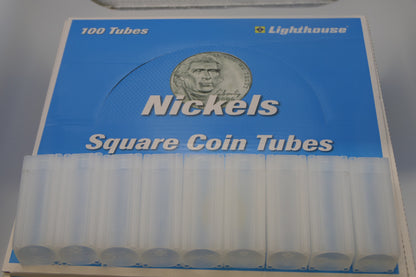 Lighthouse Square Coin Tube — Nickels — Single Tube front