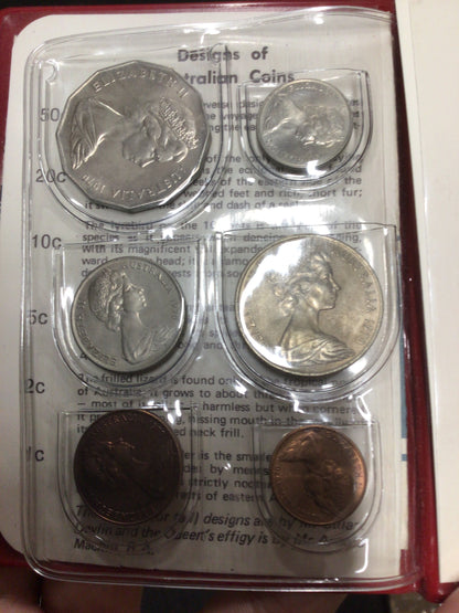 1970 Royal Australian Mint Uncirculated Coin Set reverse