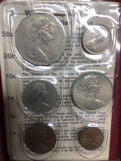 1972 Royal Australian Mint Uncirculated Coin Set reverse