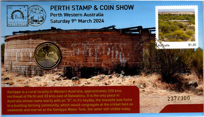 2024 Perth Coin Show Pncs — Giant RAM Wagin Over Print — Number 237/300 PNC image 3
