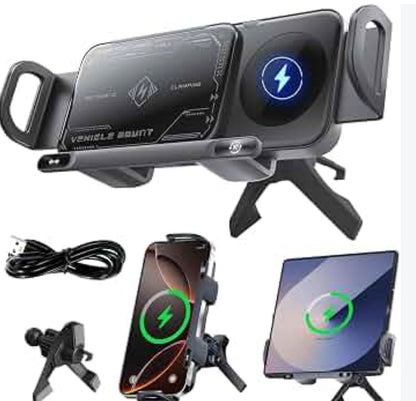 Folding Rotating Car Mount 90 degrees rotate