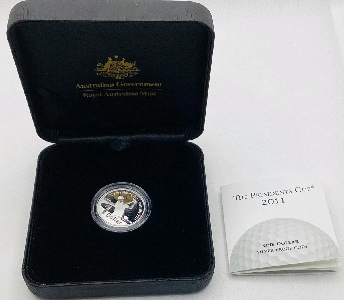2011 The Presidents Cup $1 Dollar Silver Proof Coin