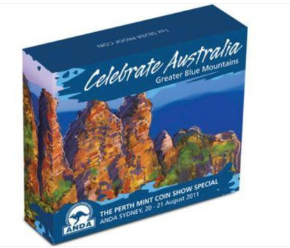 2011 Celebrate Australia - Greater Blue Mountains 1oz Silver Coin Show Special