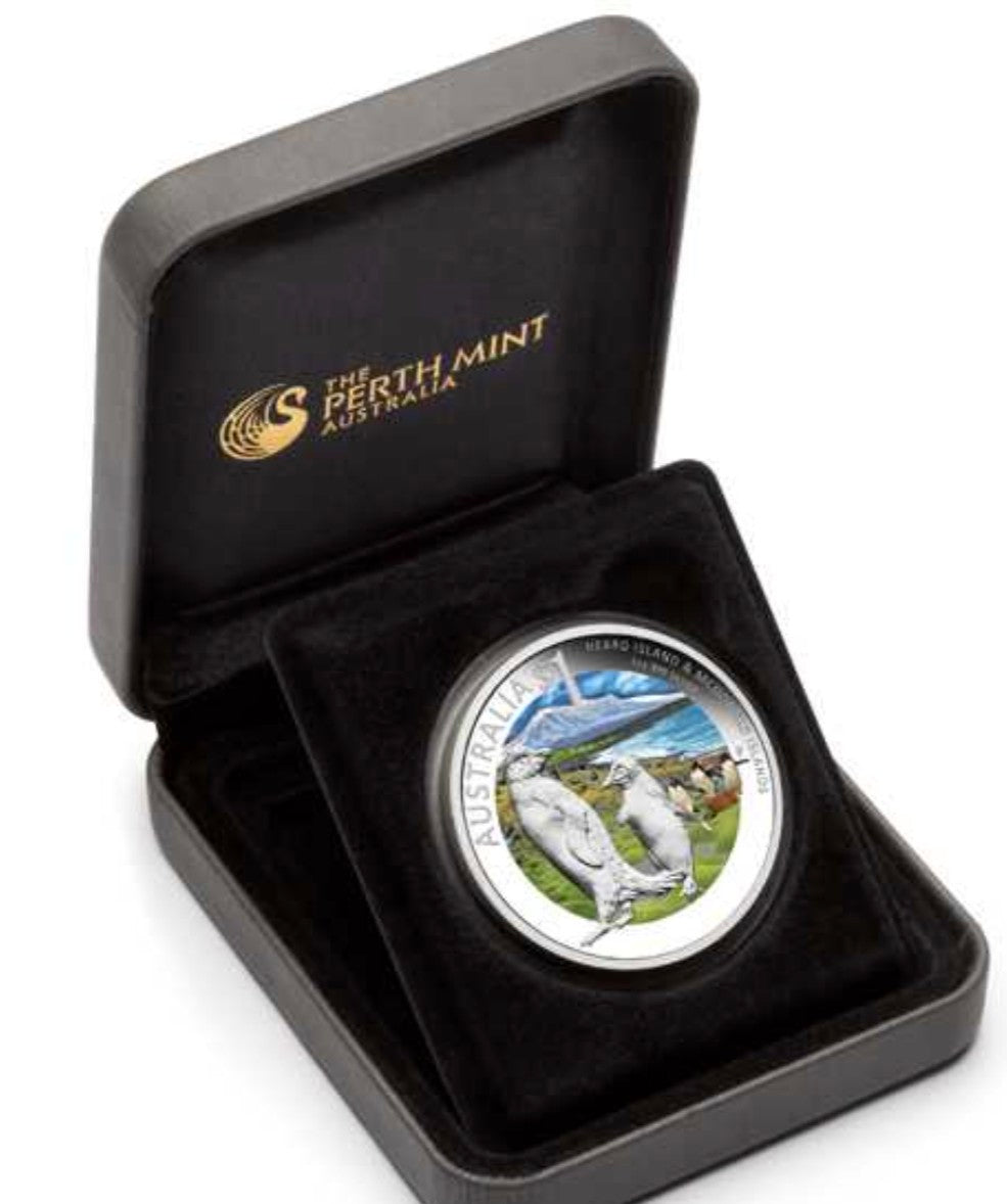 2011 Silver 1 oz Proof Coin Celebrate Australia Heard & McDonald Islands