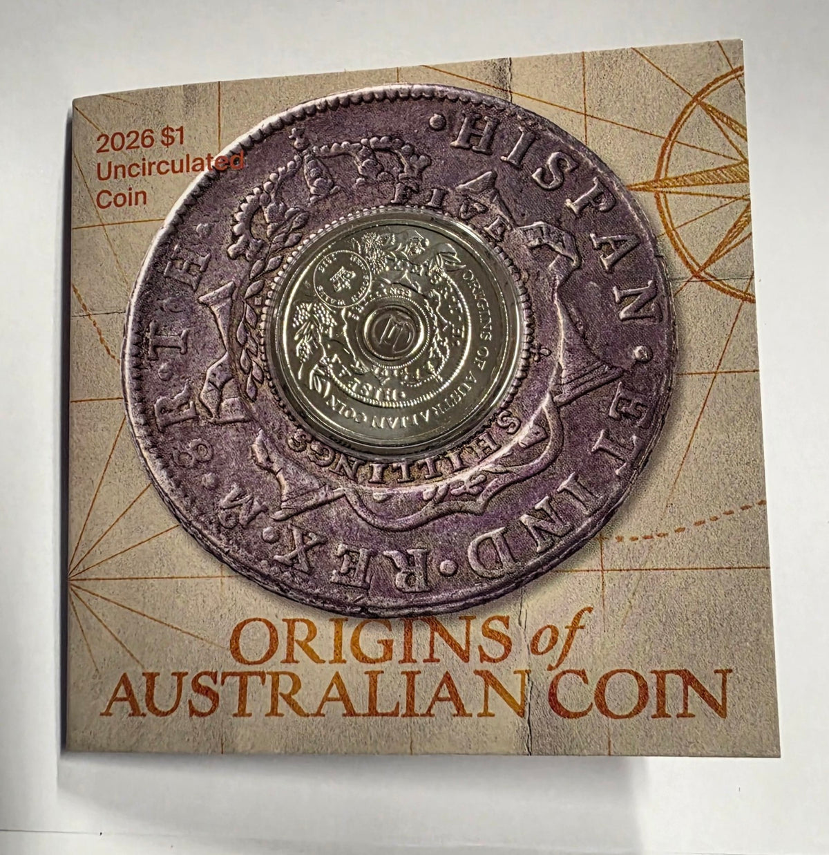 2026 $1 Origins Of Australian Coin - Holey Dollar Uncirculated Coin