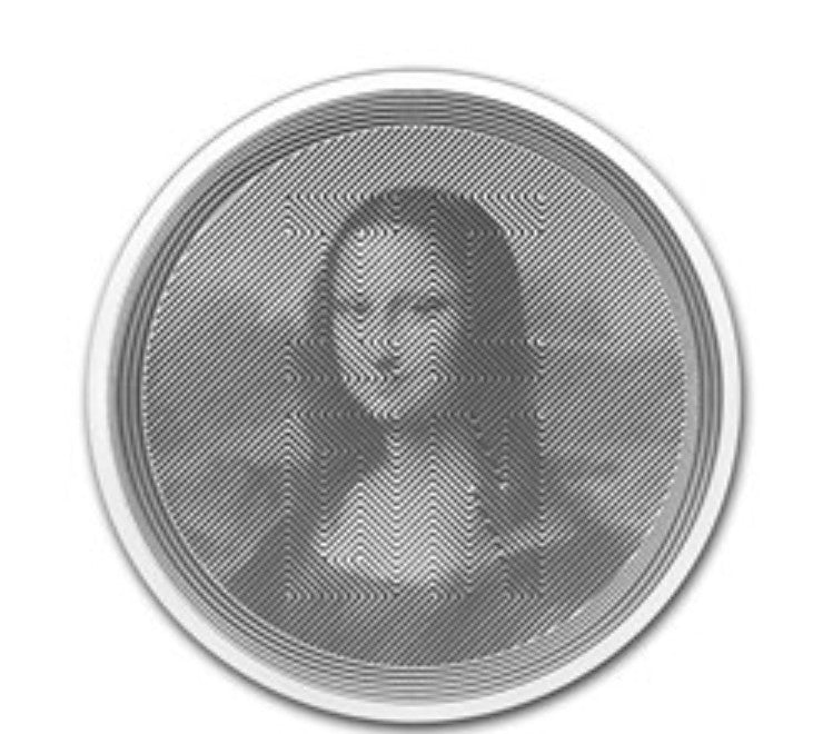 2021 Tokelau 1 oz Silver $5 ICON Mona Lisa (Prooflike)