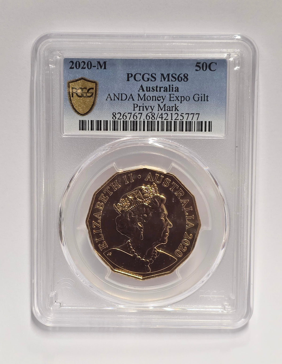 PCGS MS68 (Mint State 68, Gem Uncirculated)