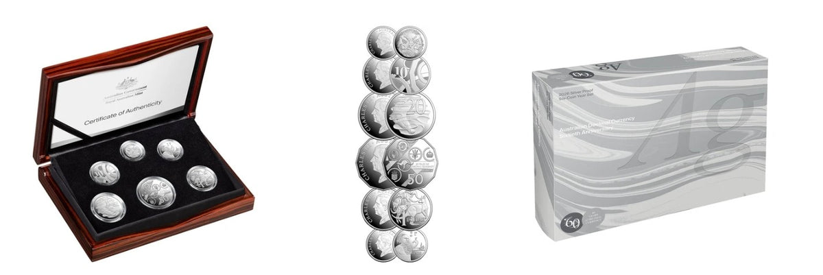 2026 SILVER Proof Year Set - 60th Anniversary of Decimal Currency Six Coin Silver Proof Set