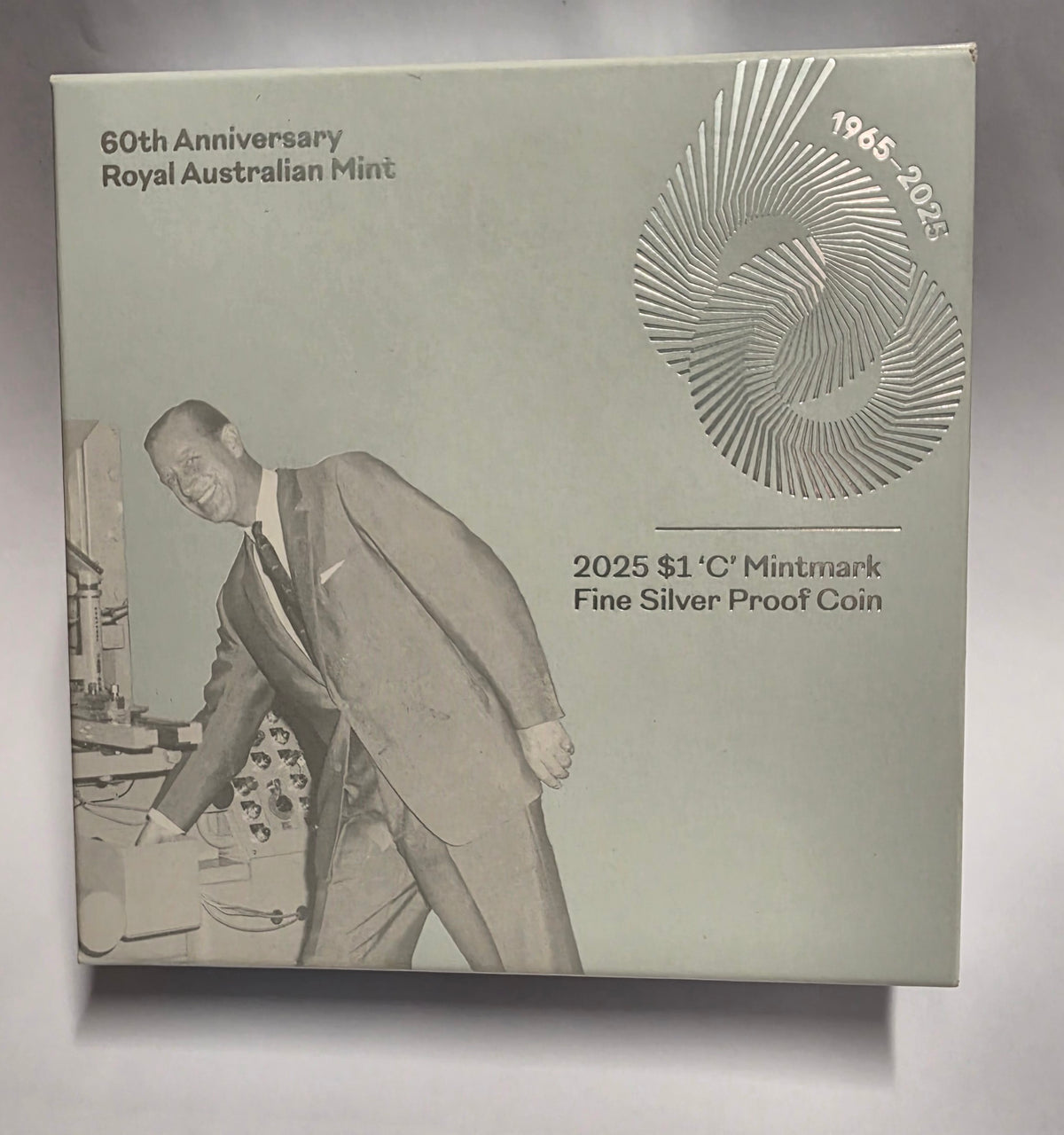 2025 $1 60th Anniversary Of The Royal Australian Mint 'C' Mintmark Fine Silver Proof Coin