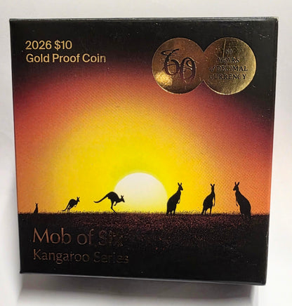 2026 $10 1/10oz Gold Proof Coin - Kangaroo Series