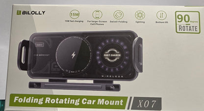 Folding Rotating Car Mount 90 degrees rotate