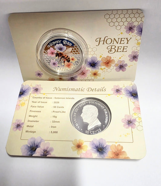 Honey Bee 2026 Silver-Plated BU Coin