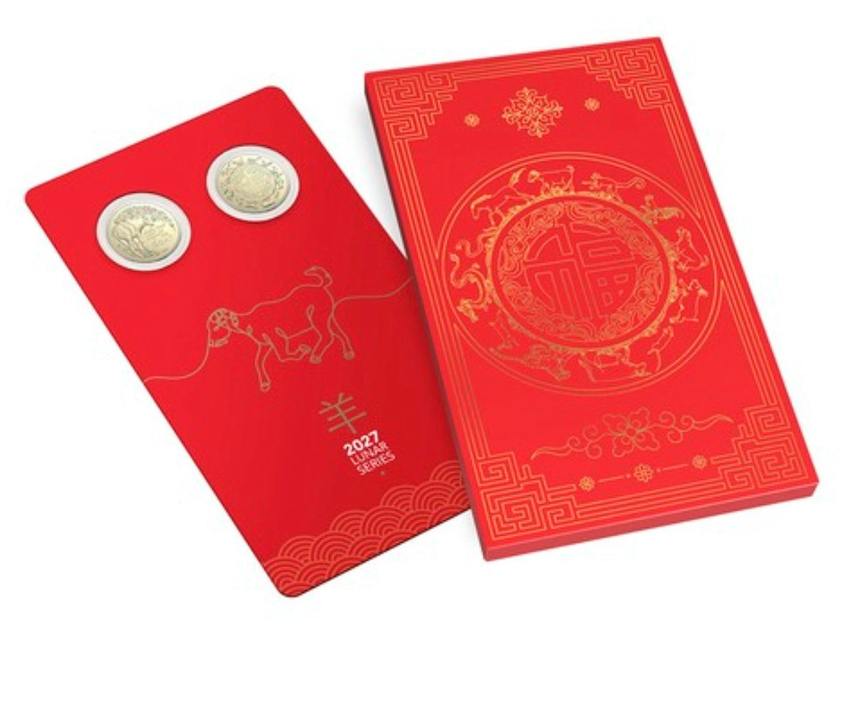 2027 $1 Uncirculated Two-Coin Set – Year of the Goat