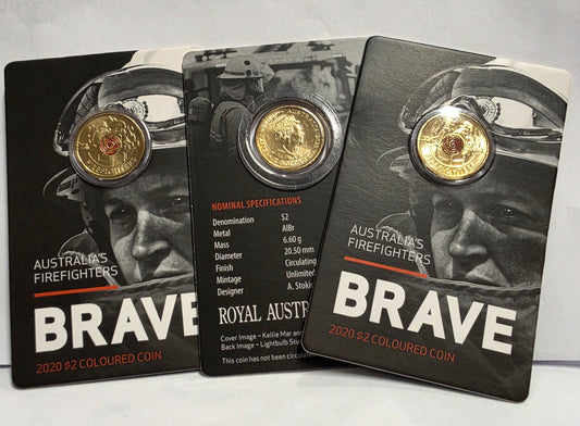 2020 $2 Colour Circulating Coin-in-Card - Australia's Firefighters