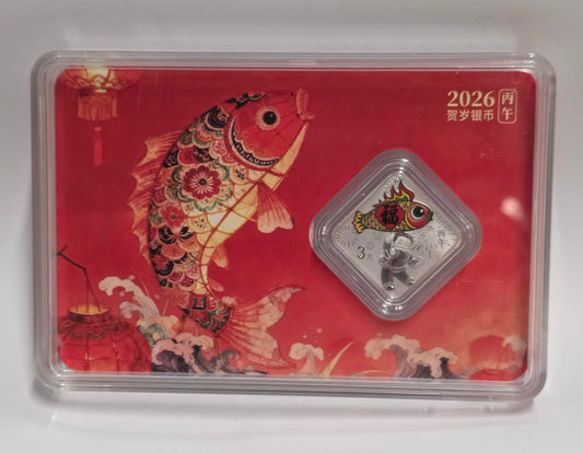 2026 Year of the Horse Silver  Diamond shaped coin